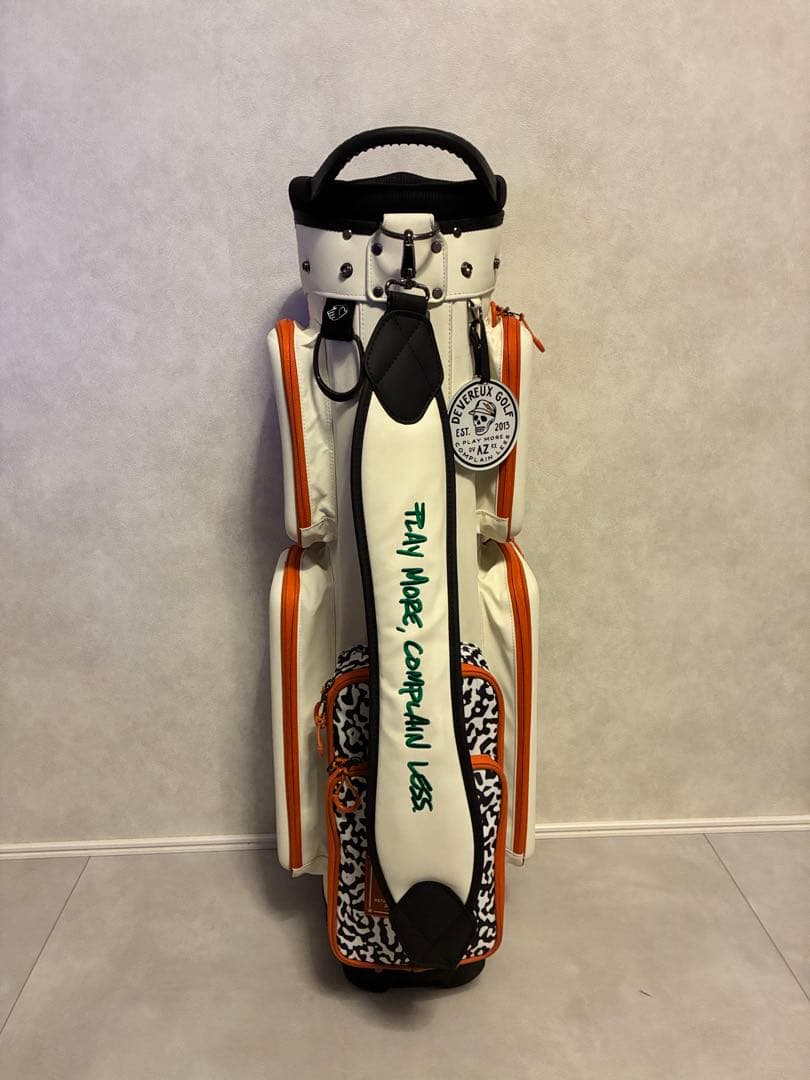 Devereux Golf キャディバッグ ホワイト/オレンジ - メルカリ