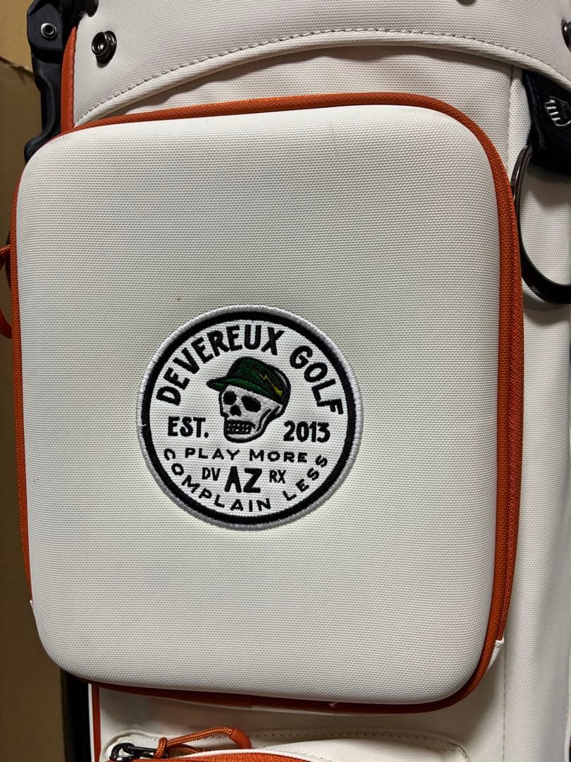 Devereux Golf キャディバッグ ホワイト/オレンジ - メルカリ