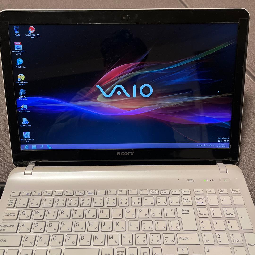Sony VAIO SVF152C1JN Windows8 ノートPC - メルカリ