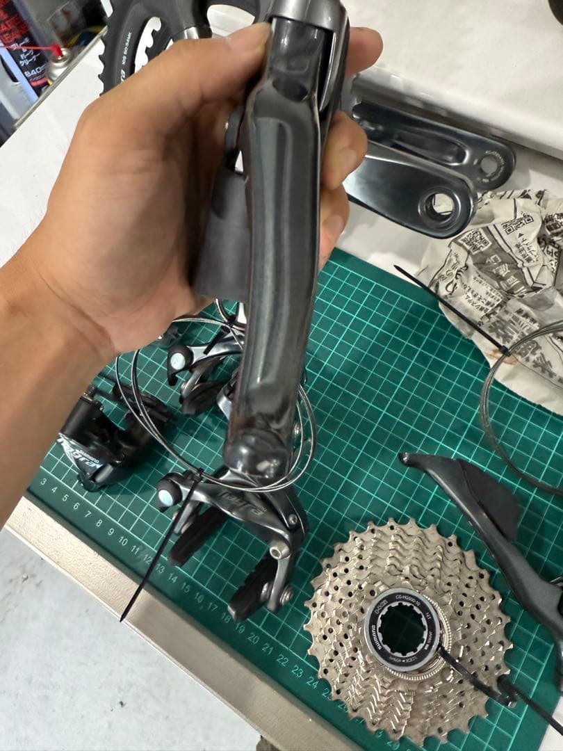 美品 SHIMANO ティアグラ R4700 リムブレーキ グループセット