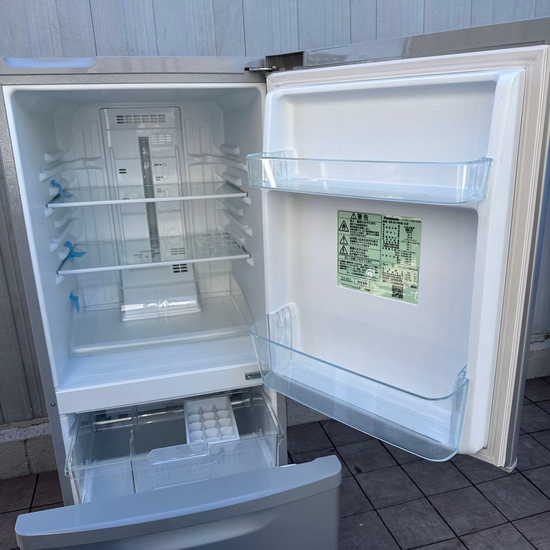 Panasonic 138L パーソナル冷蔵庫 2ドア 霜取り不要 シルバー - メルカリ