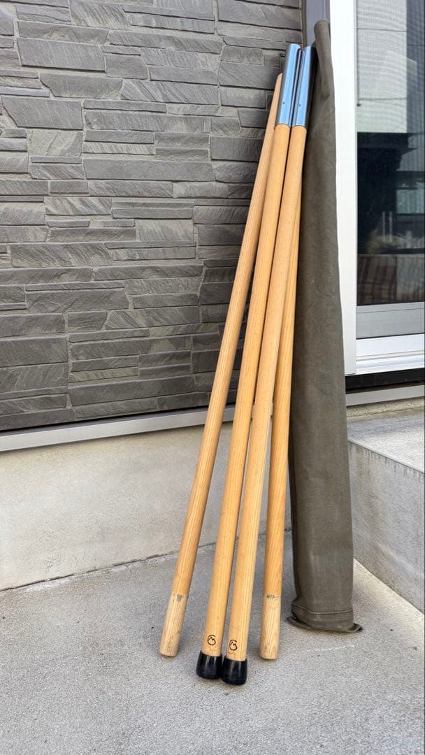 【美品袋付き】CAMP MANIA PRODUCTS / ウッドポール 再販延期【WEB限定】CAMP MANIA PRODUCTS / “PRECIOUS” TWIN POLE