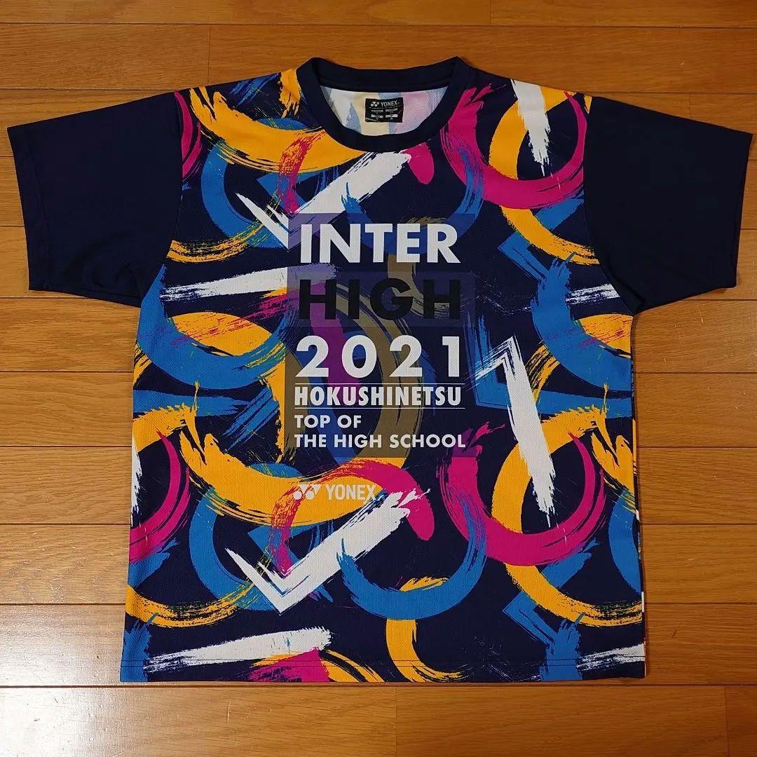 YONEX INTER HIGH 2021 バドミントンシャツ Mサイズ - メルカリ