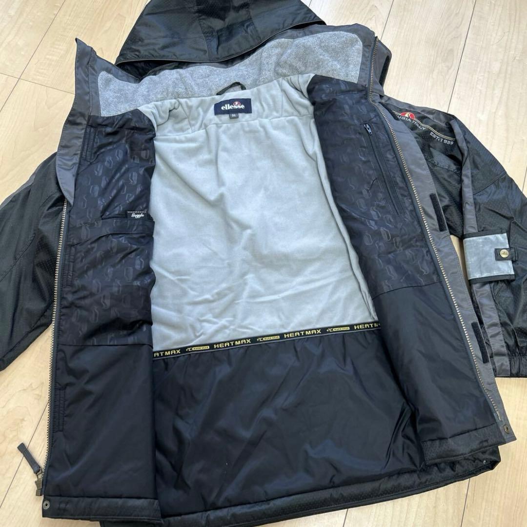 美品 エレッセ スノーウェア 上下セットM ヒートマックス ゴールド