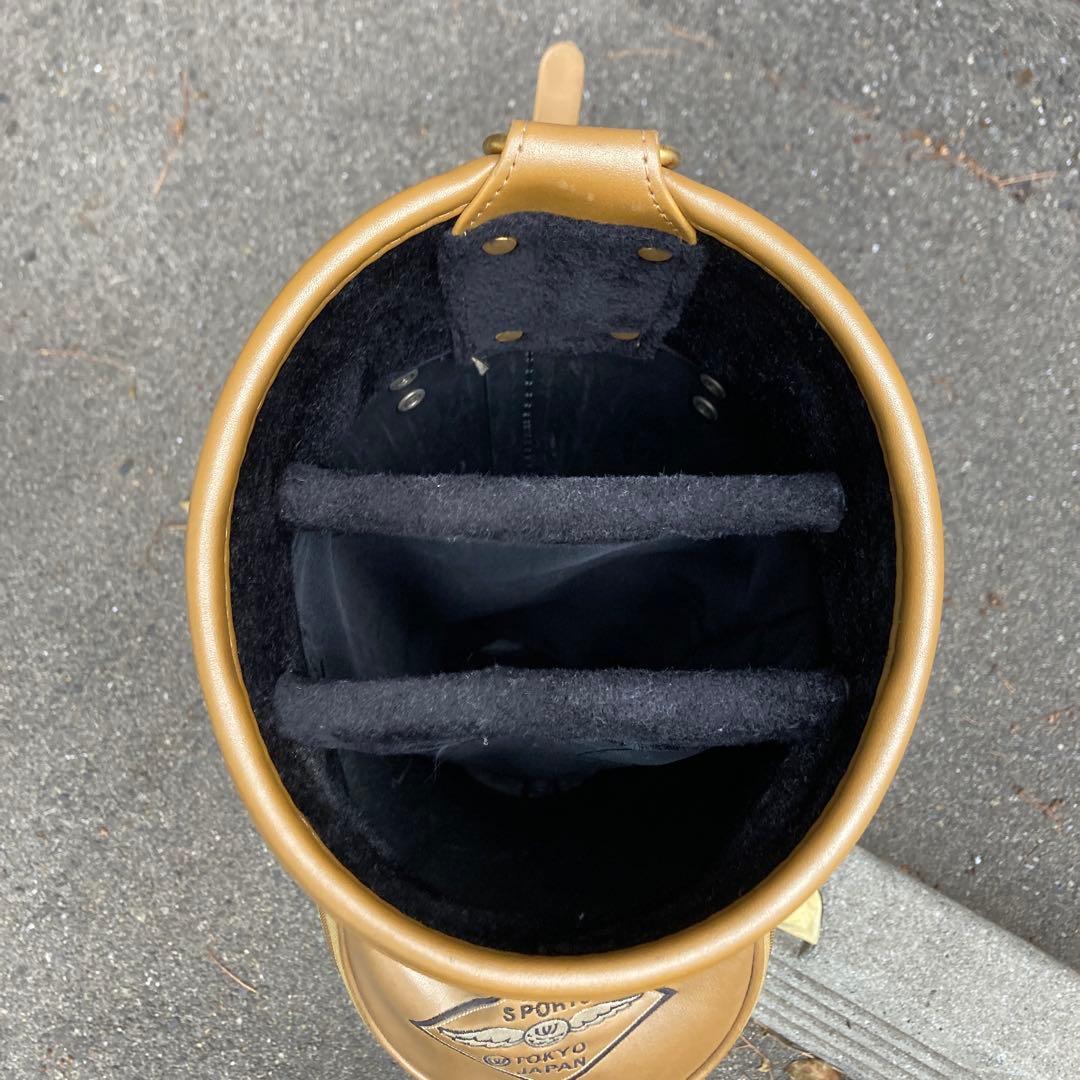 M-U SPORTS 高級レザーキャディバッグ そこそこ綺麗です - メルカリ