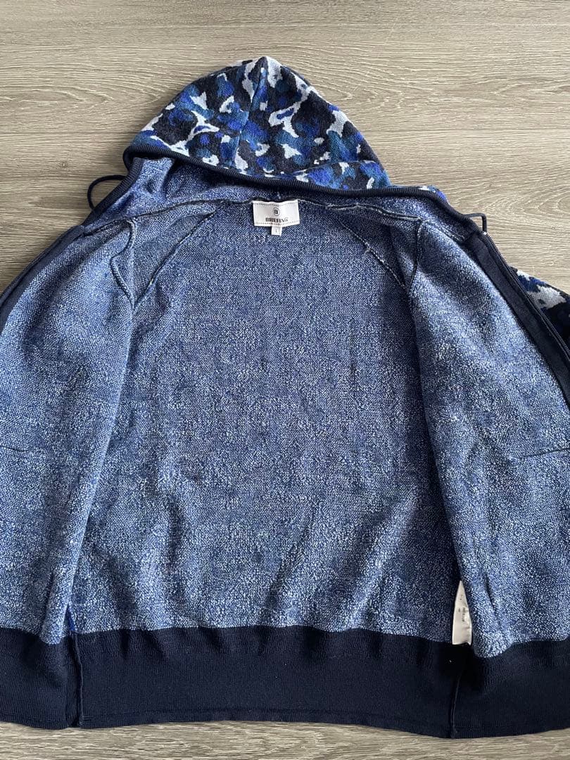 BRIEFING ブリーフィング ニットパーカー カモフラ柄 レディースL