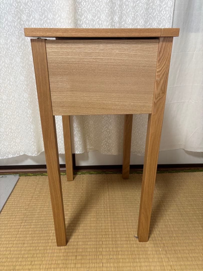 無印良品 ドレッサー スツール タモ材 木製 鏡台 デスク - メルカリ