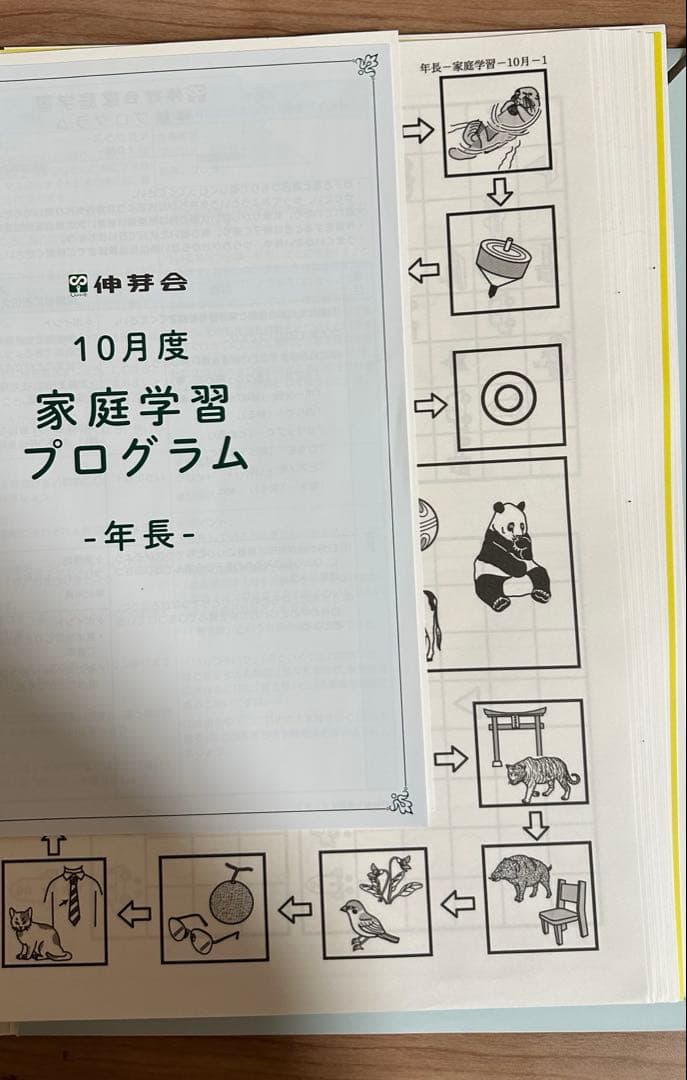 伸芽会 家庭学習プログラム 年長 - メルカリ