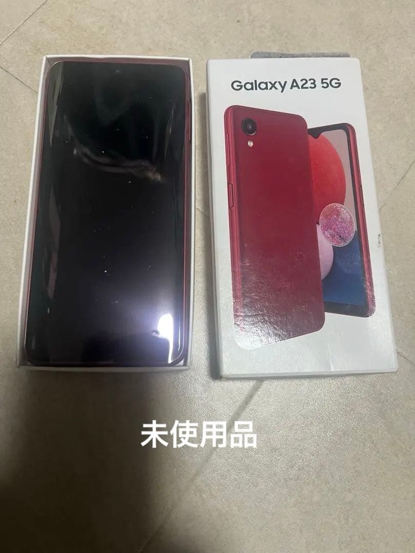 Samsung Galaxy A23 5G レッド 未使用 - メルカリ