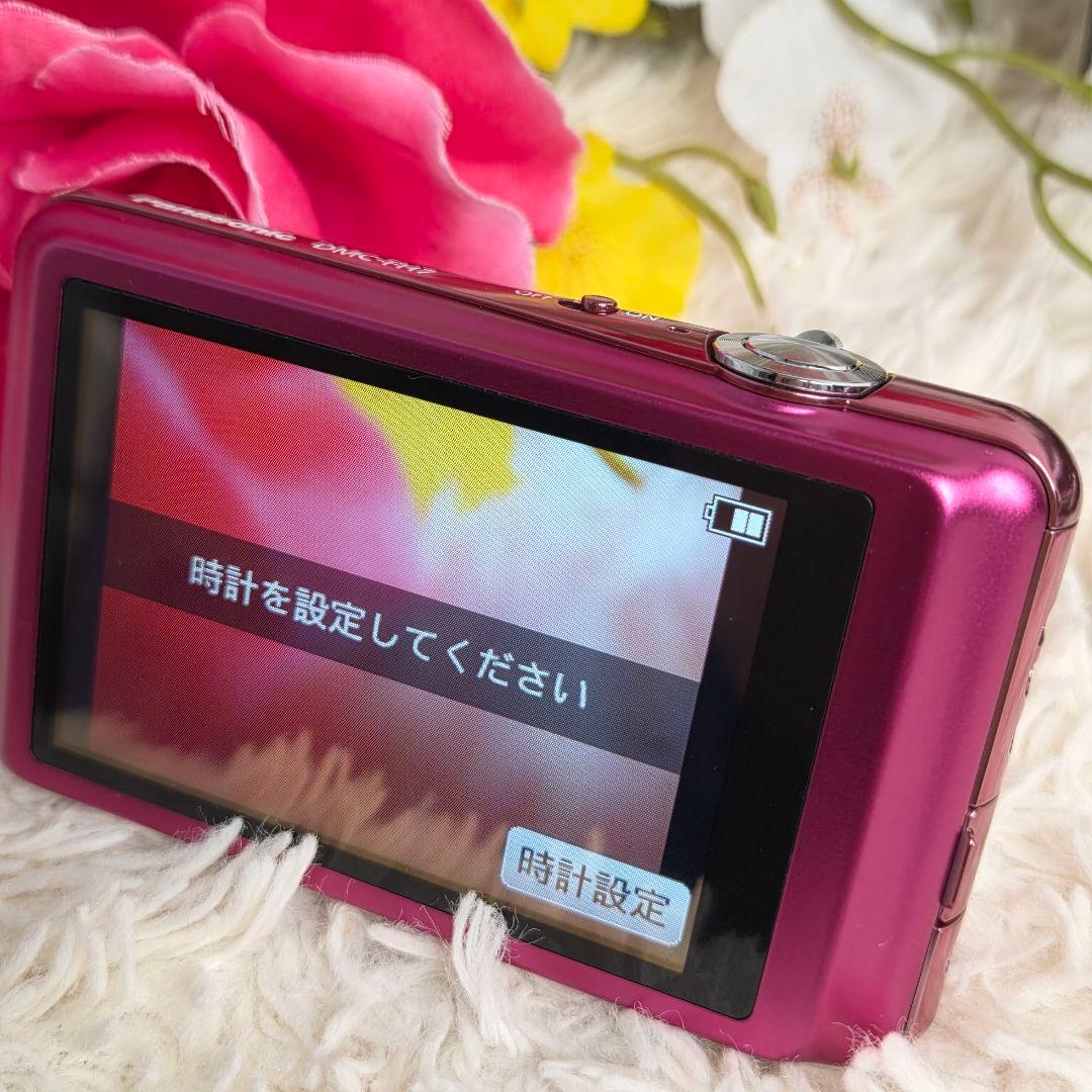【美品】パナソニック　デジタルカメラ LUMIX DCM -FH7 ピンク