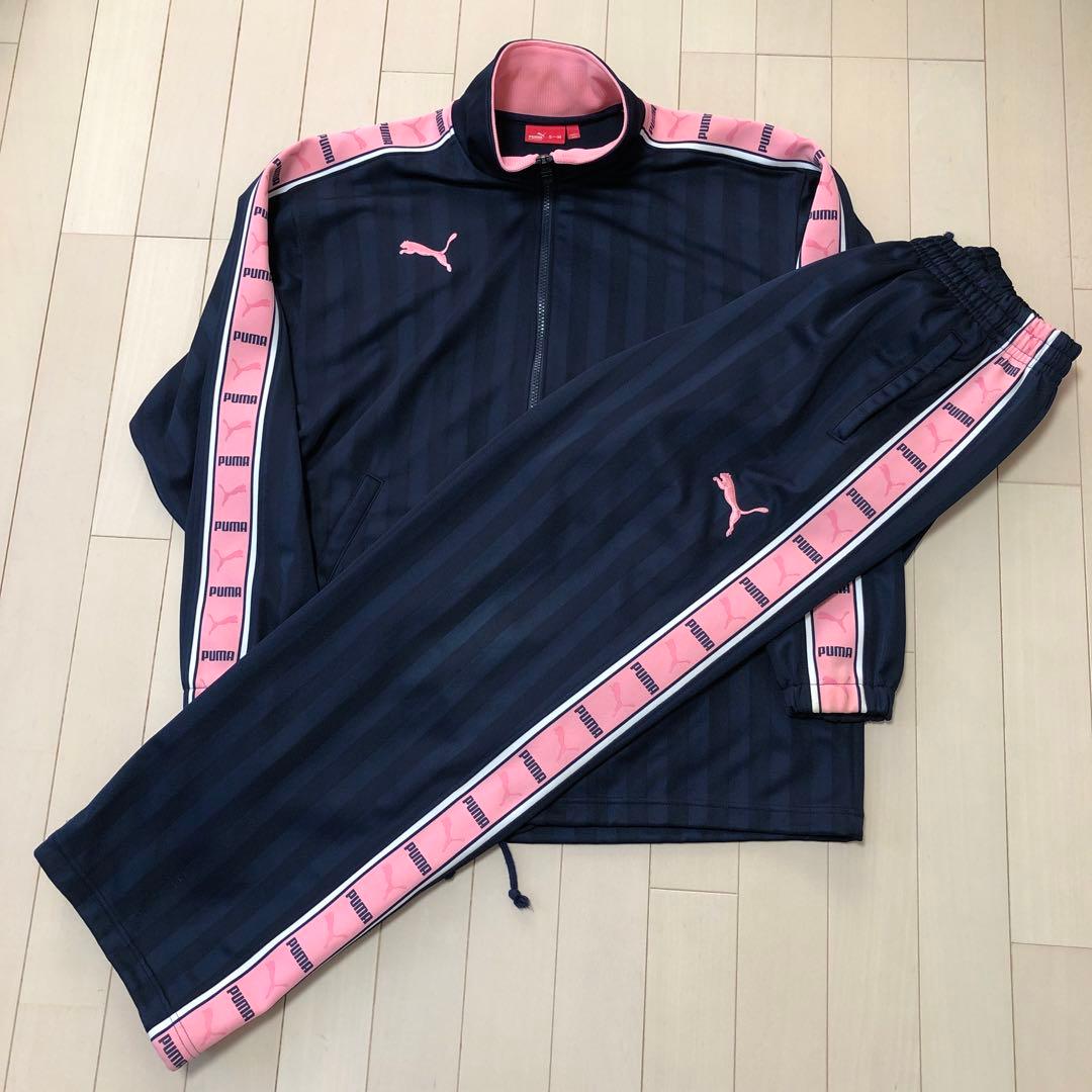 PUMA プーマ プージャー セットアップ ジャージ上下 ネイビー ピンク