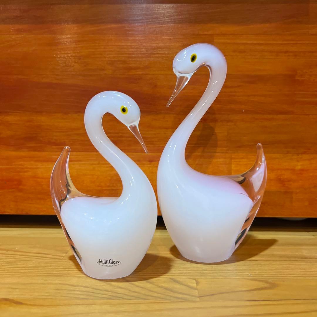 マルティグラス 白鳥 セット ガラス細工 - メルカリ