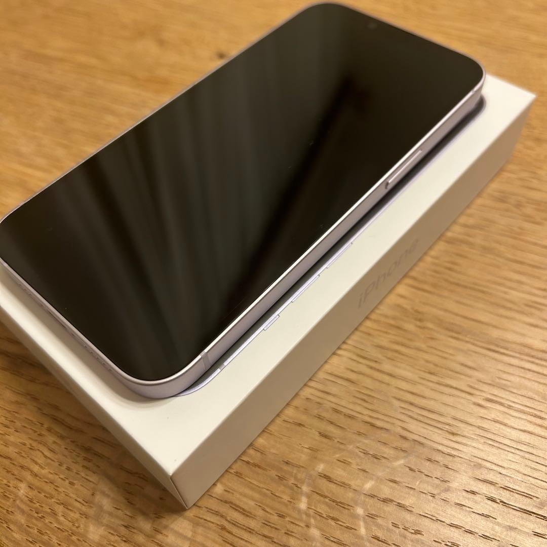 美品 Apple iPhone 14 パープル 本体 iPhone 14 128GB - パープル（SIMフリー）[整備済製品] - Apple（日本）
