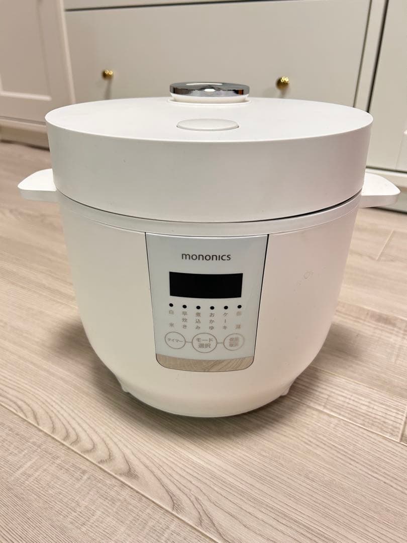 mononics 炊飯器 MN-RC12-BK/WH 2021年製 ホワイト - メルカリ