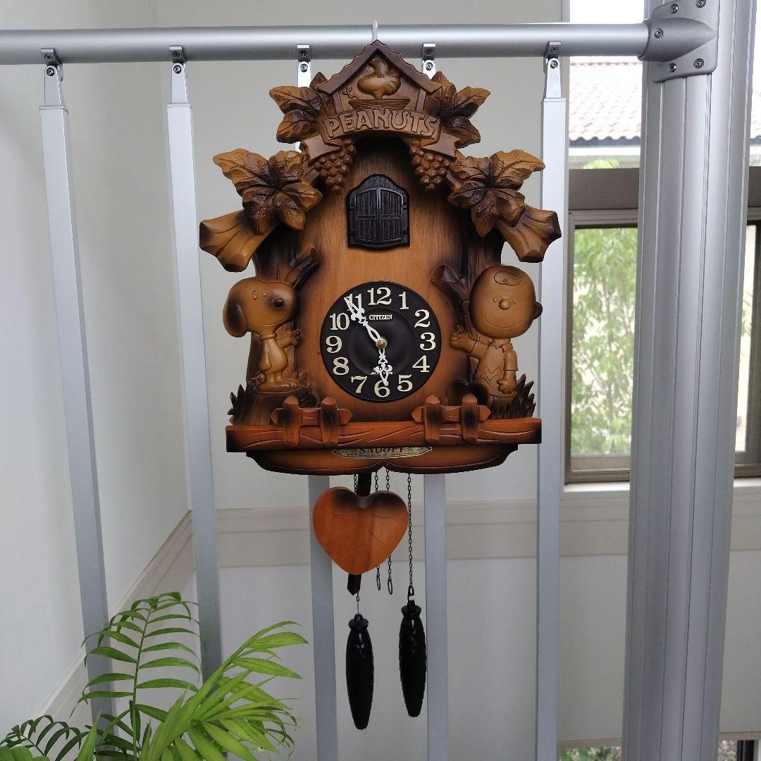 美品 珍品!シチズン SNOOPY 鳩時計 木製 手彫り 動作正常 - メルカリ
