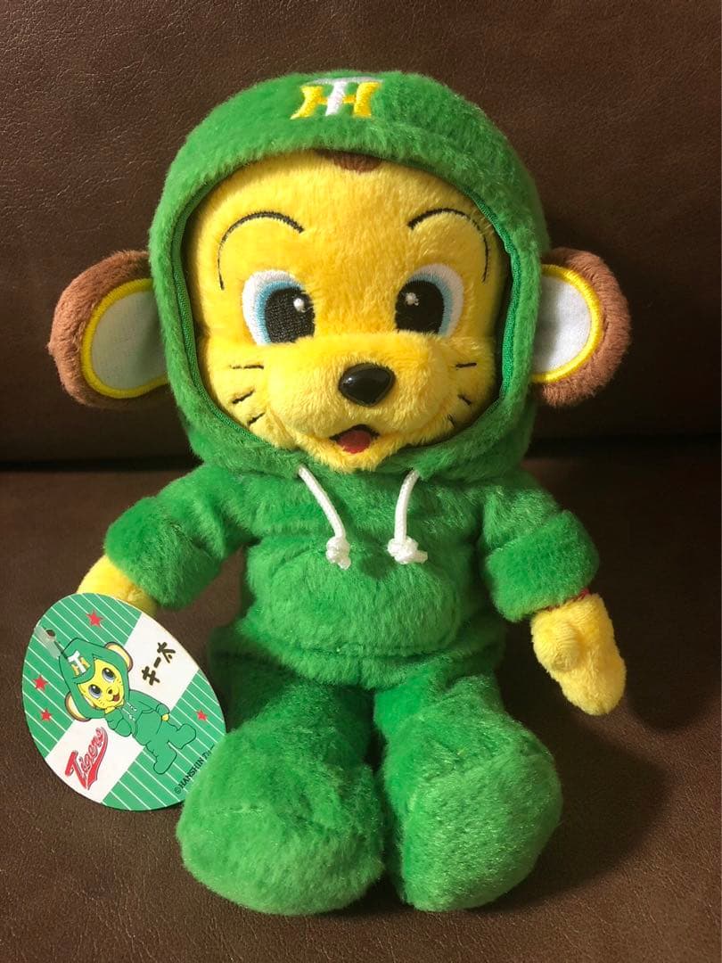 阪神タイガース キー太 緑パーカーM ぬいぐるみ - メルカリ