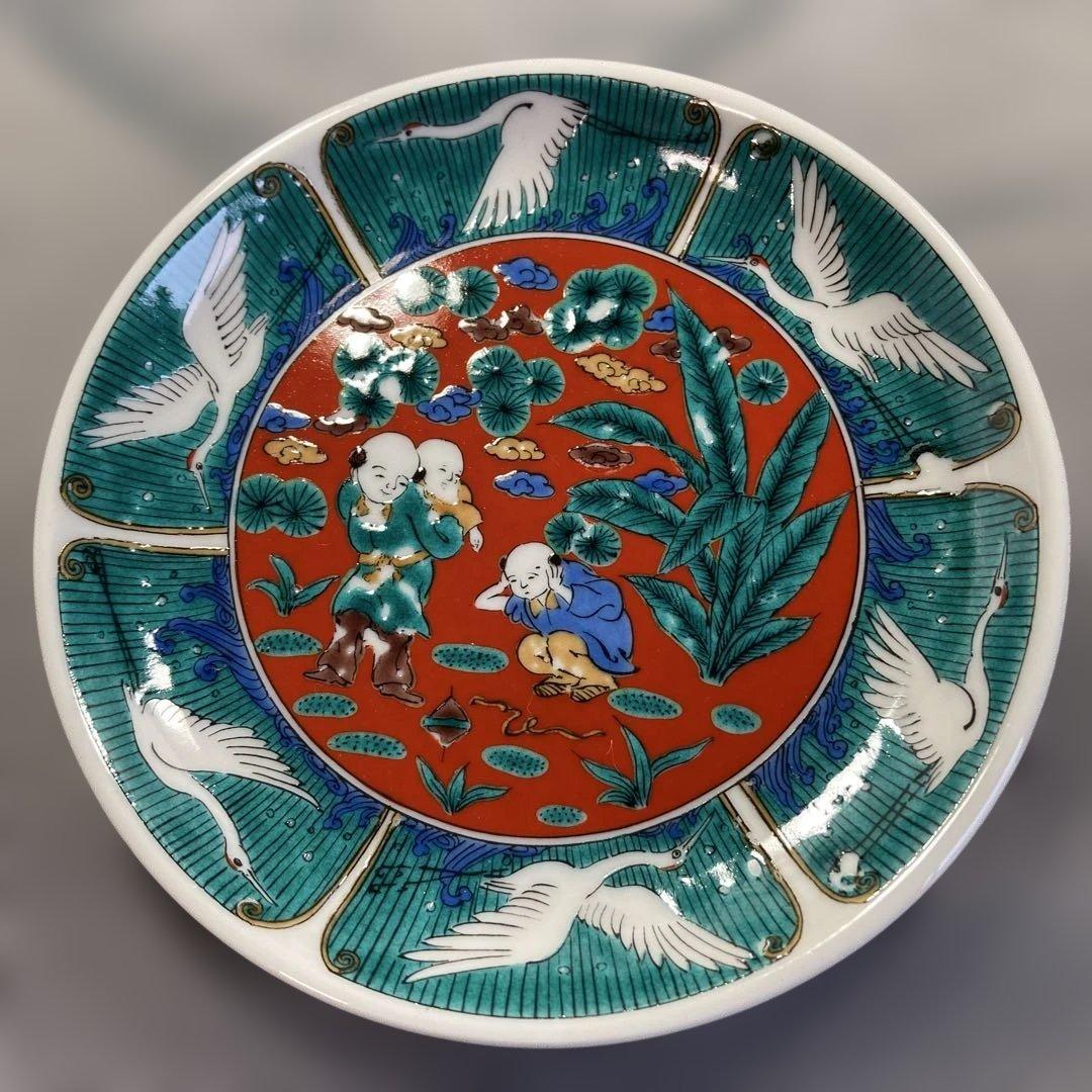 九谷 歴代画 皿揃 永楽 庄三 飯田屋 吉田屋 木米 古九谷 中皿 銘々皿