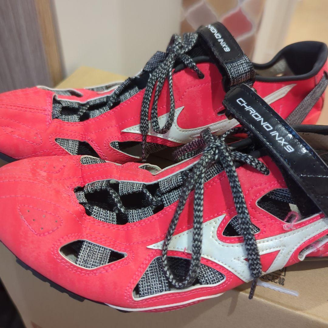 ミズノChrono IX 9 陸上競技用スパイクシューズ レッド MIZUNO（ミズノ） クロノインクス9 陸上スパイク 短距離用 / MIZUNO