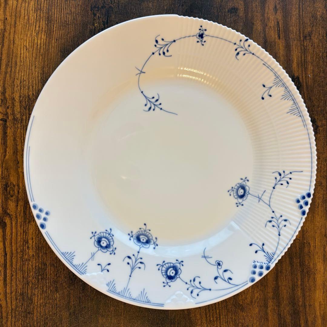 ロイヤルコペンハーゲン＊ブルーエレメンツ フラット プレート 26cm