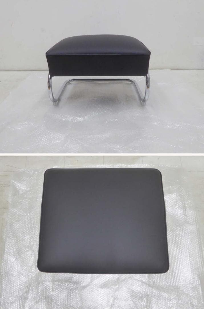 未使用品□THONET□定価116万円 S411 本革 チェア オットマンセット