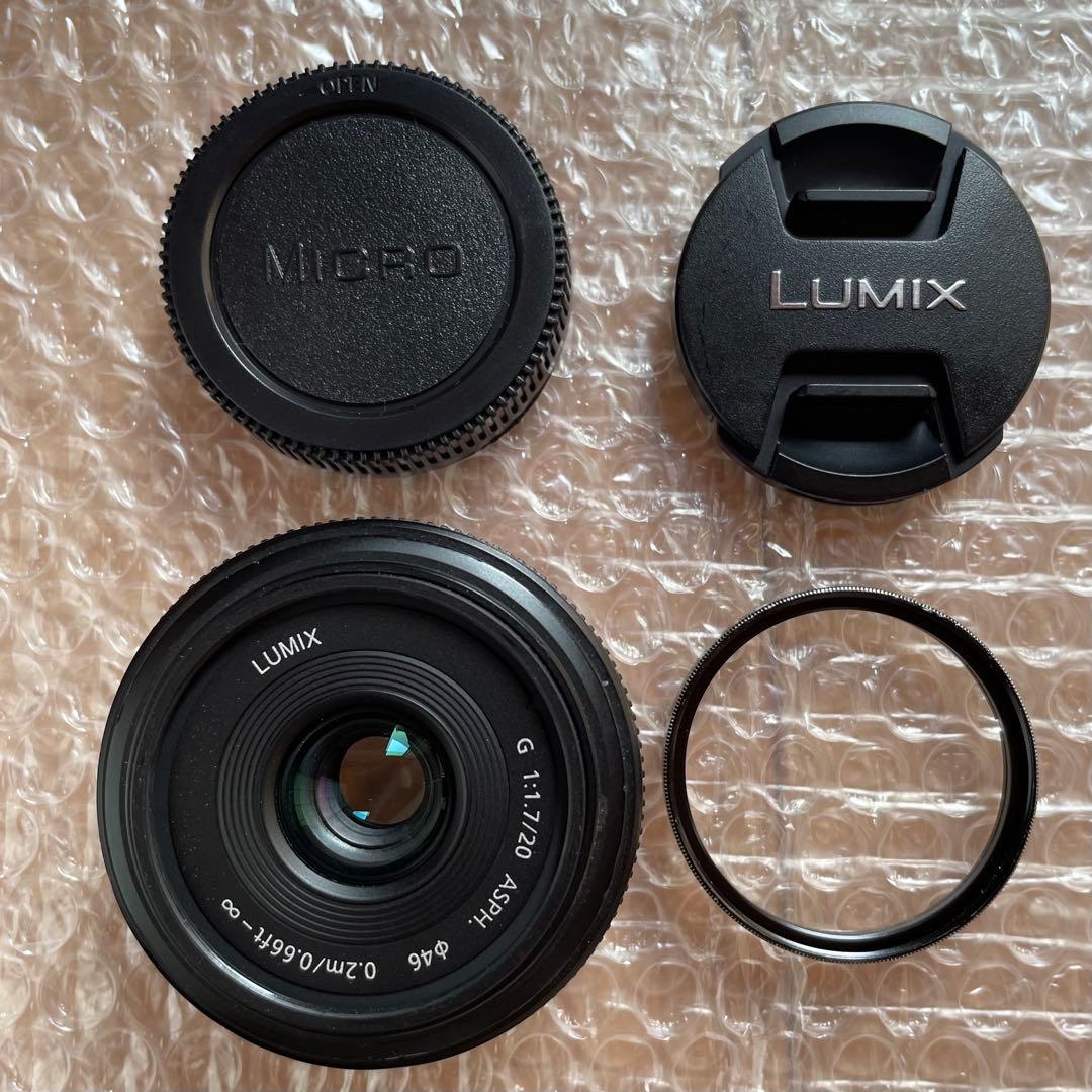 Panasonic LUMIX G 20mm F1.7 フィルター付き 初めての40mm相当単焦点：パナソニック LUMIX G 20mm / F1.7 II ASPH