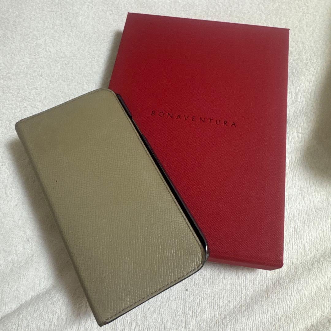 BONAVENTURA 手帳型 iPhoneケース ベージュ iPhone XR - メルカリ