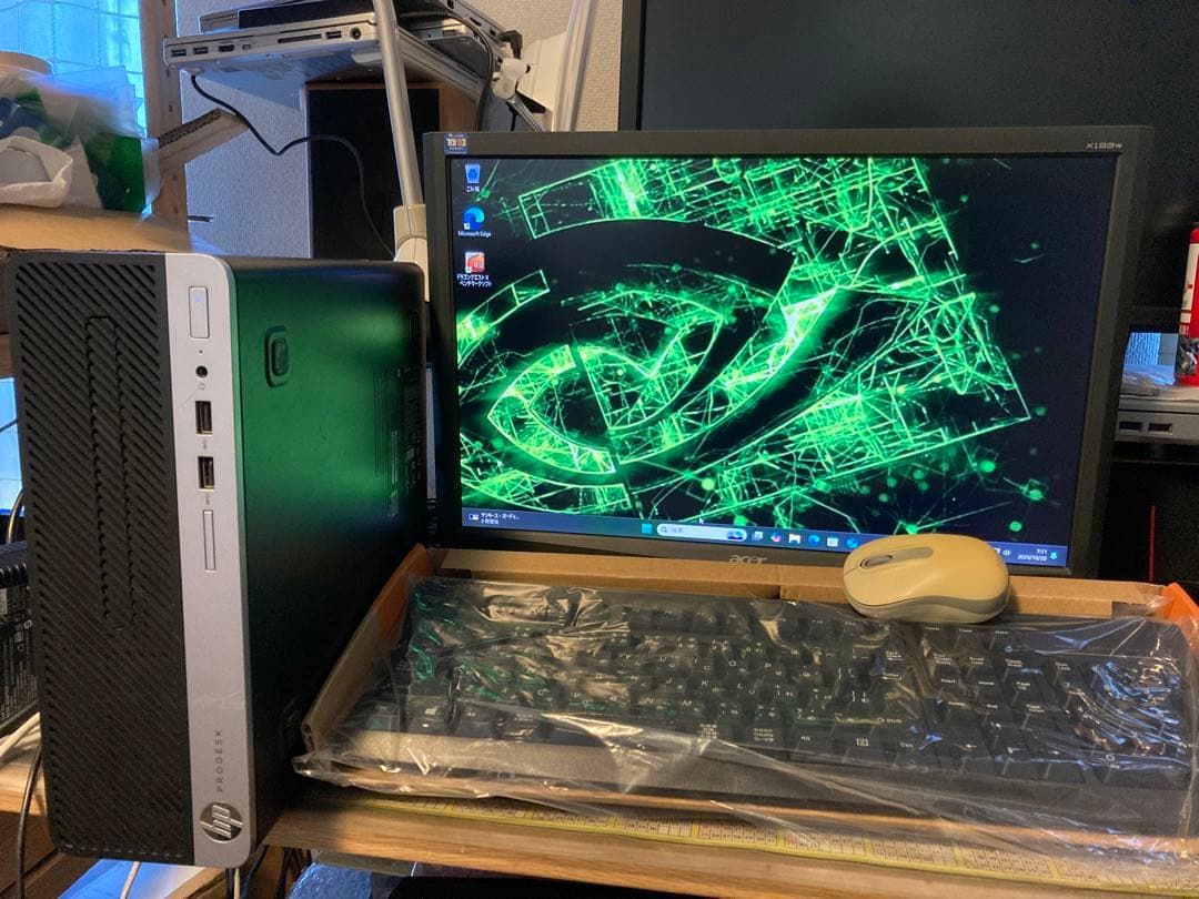 【安いフルセットクリエータ用】QuK600 ProDesk i3 4G SSD+ 中古デスクトップ HP ProDesk 600 G4 SFF Windows11 Pro Core i3 8100