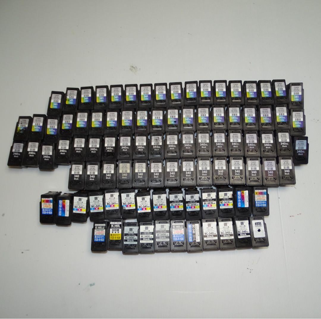 Canon 341 340 XL 純正　互換　93個　インク　QA7638 BC-340 BC-341のキャノンインク交換・互換インクはどれがお得？大容量