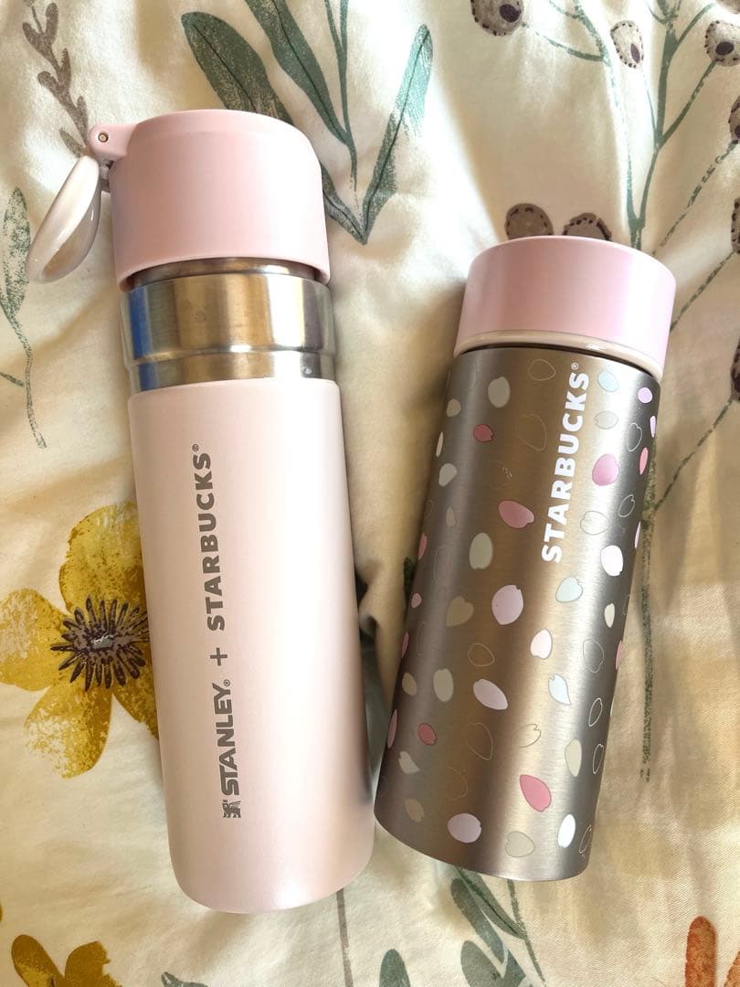 スターバックス タンブラー　STANLEY SAKURAグッズ スターバックス「SAKURAシーズン2023」第2弾、STANLEYとコラボした
