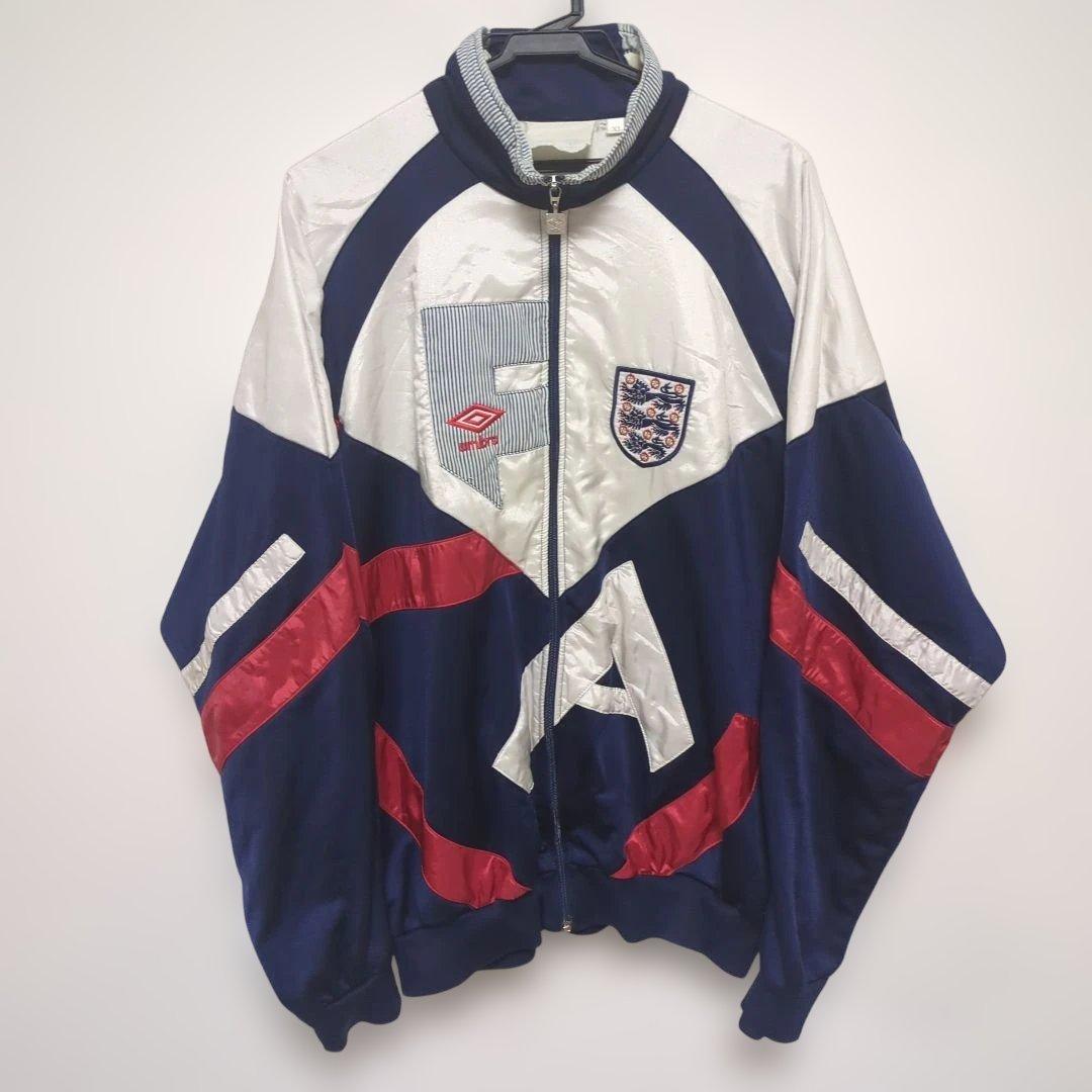 90s イングランド代表　トラックジャケット　アンブロ 90年代 UMBRO アンブロ イングランド代表 ポリエステルトラック