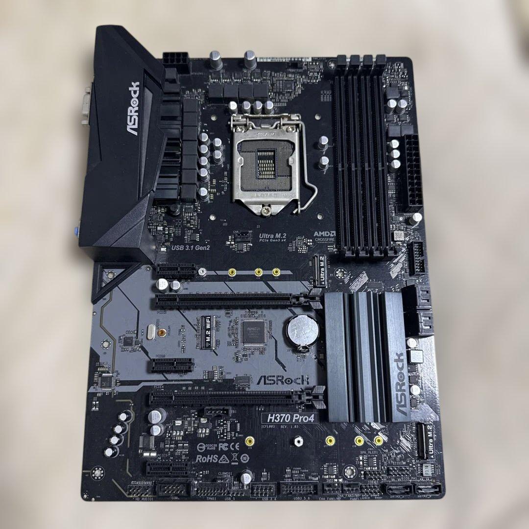 ASRock H370 Pro4 マザーボード - メルカリ