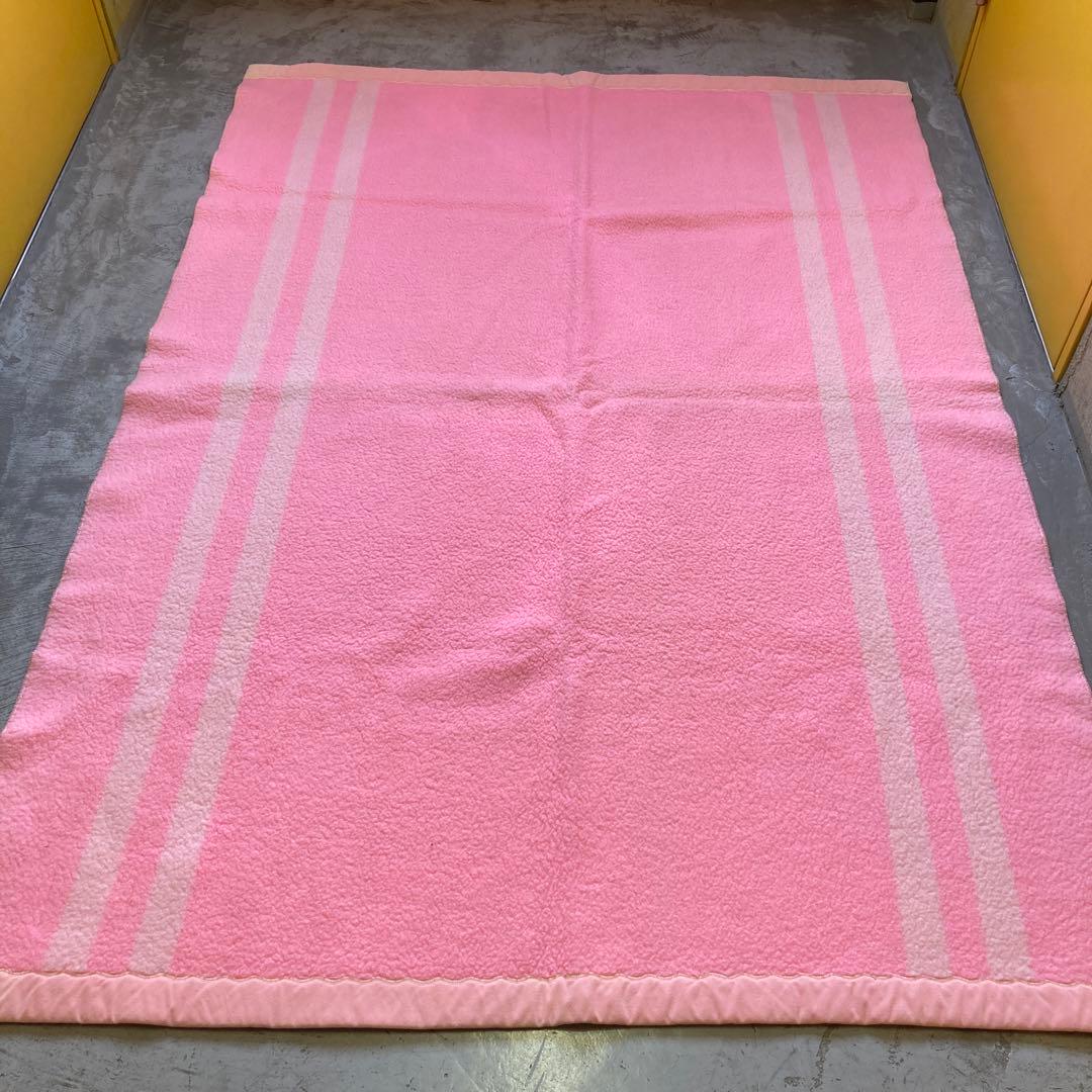 80s アクリル100% 毛布 昭和レトロ アンティーク 193×139 - メルカリ