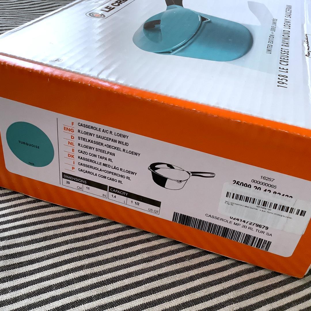 復刻盤 レイモンローウィー】ルクルーゼ ソースパン 20 ターコイズ