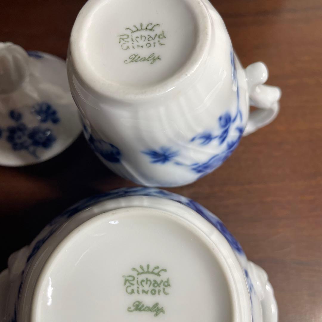 お値下げ中！リチャードジノリ ベッキオ ローズブルー 6点セット