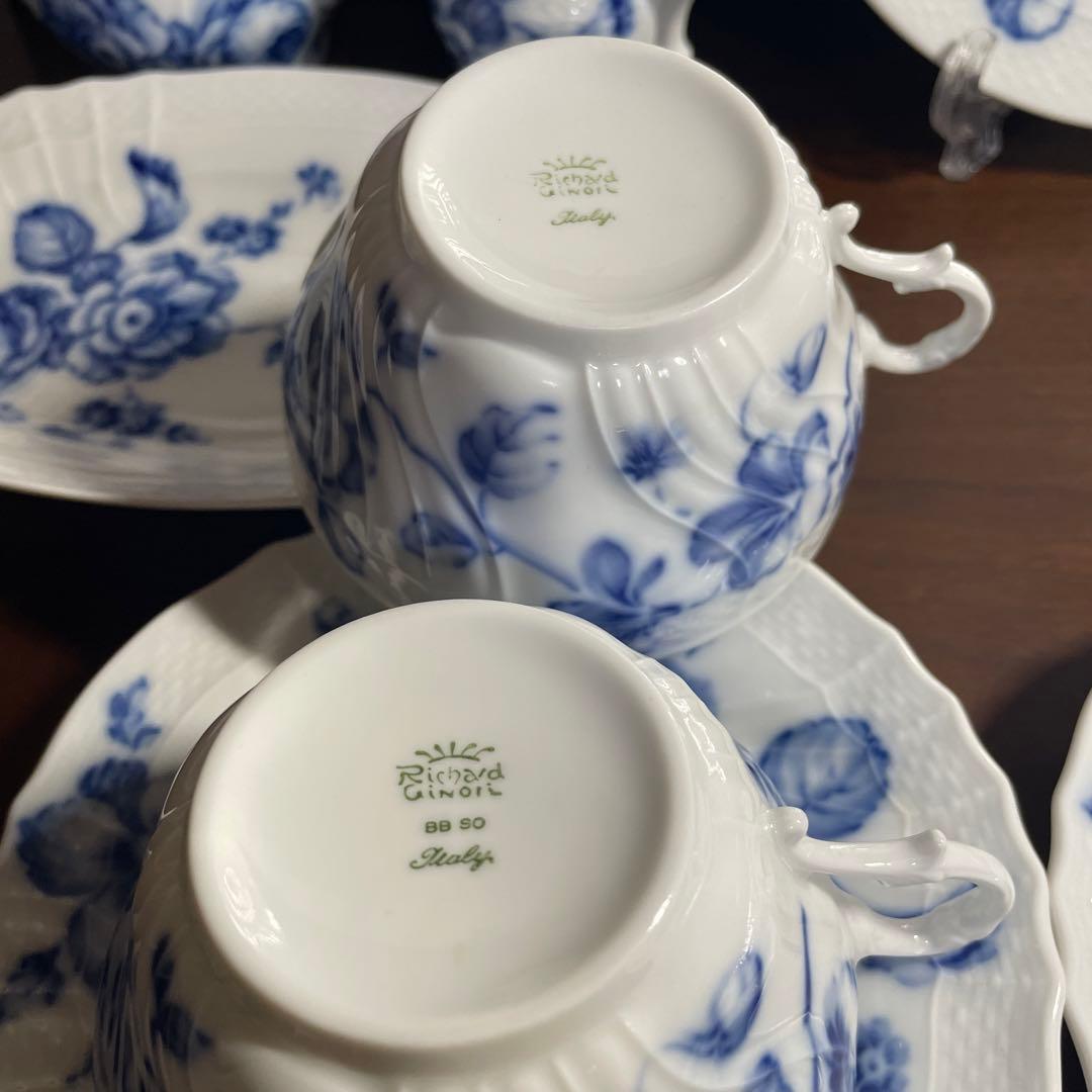 お値下げ中！リチャードジノリ ベッキオ ローズブルー 6点セット