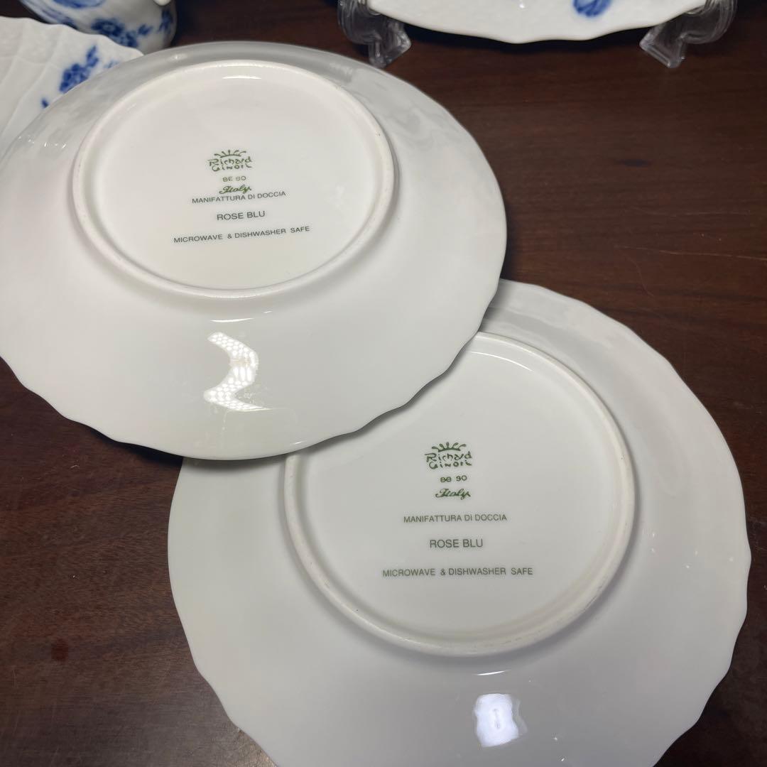 お値下げ中！リチャードジノリ ベッキオ ローズブルー 6点セット