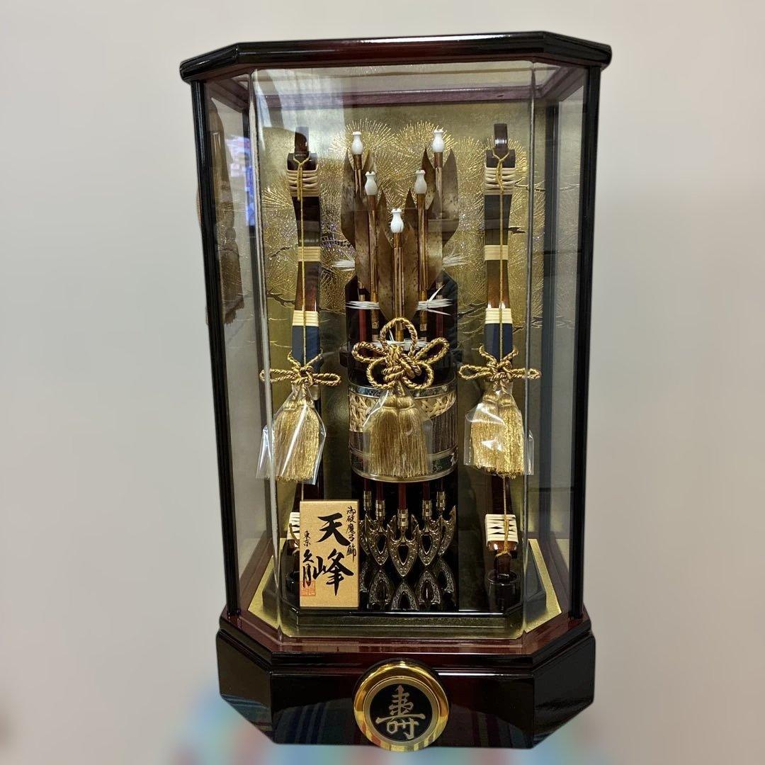 天峰 五月人形 ケース付き　13号　破魔弓ケース飾り　久月　六角アクリルケース 破魔弓ケース飾り 13号 アクリルケース 72EY-9 | 破魔弓 | 【公式