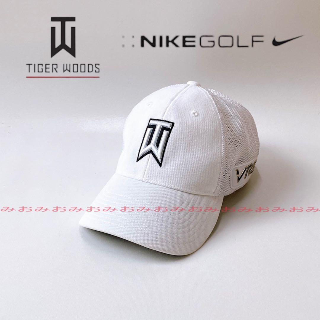 NIKE □希少 タイガーウッズ ゴルフキャップ TW /白 - メルカリ