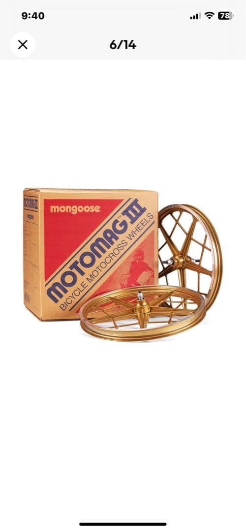 mongoose Motomag III ゴールドホイール - メルカリ