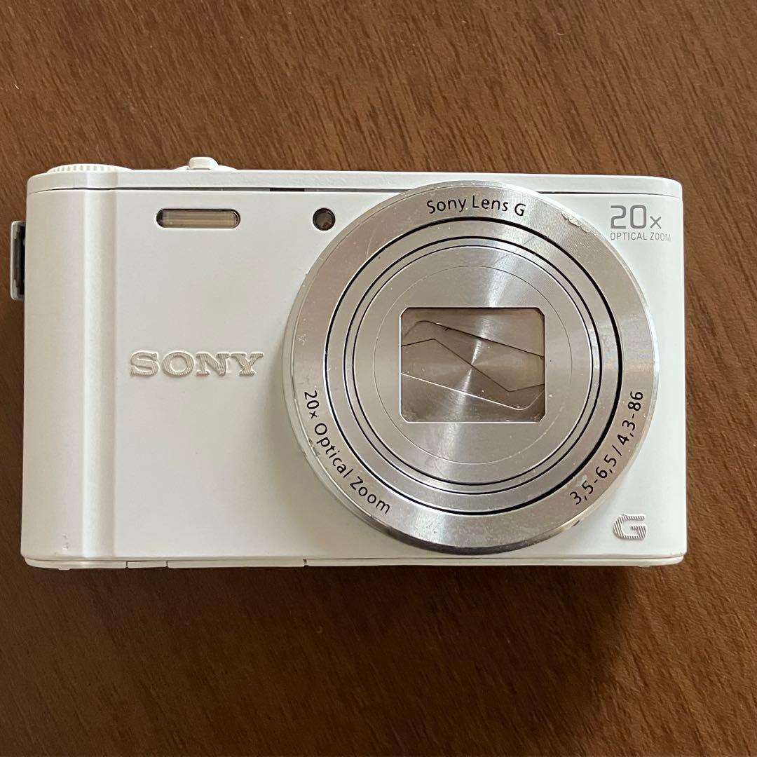 SONY Cyber-shotソニーコンデジカメラ DSC-WX350 ホワイト - メルカリ
