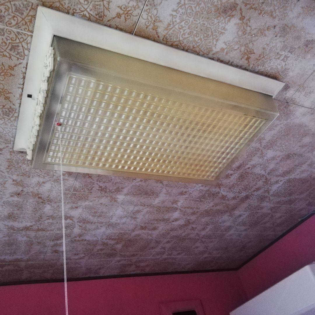 希少四角形ナショナル昭和レトロ 蛍光管仕様 LED 調光調色可能