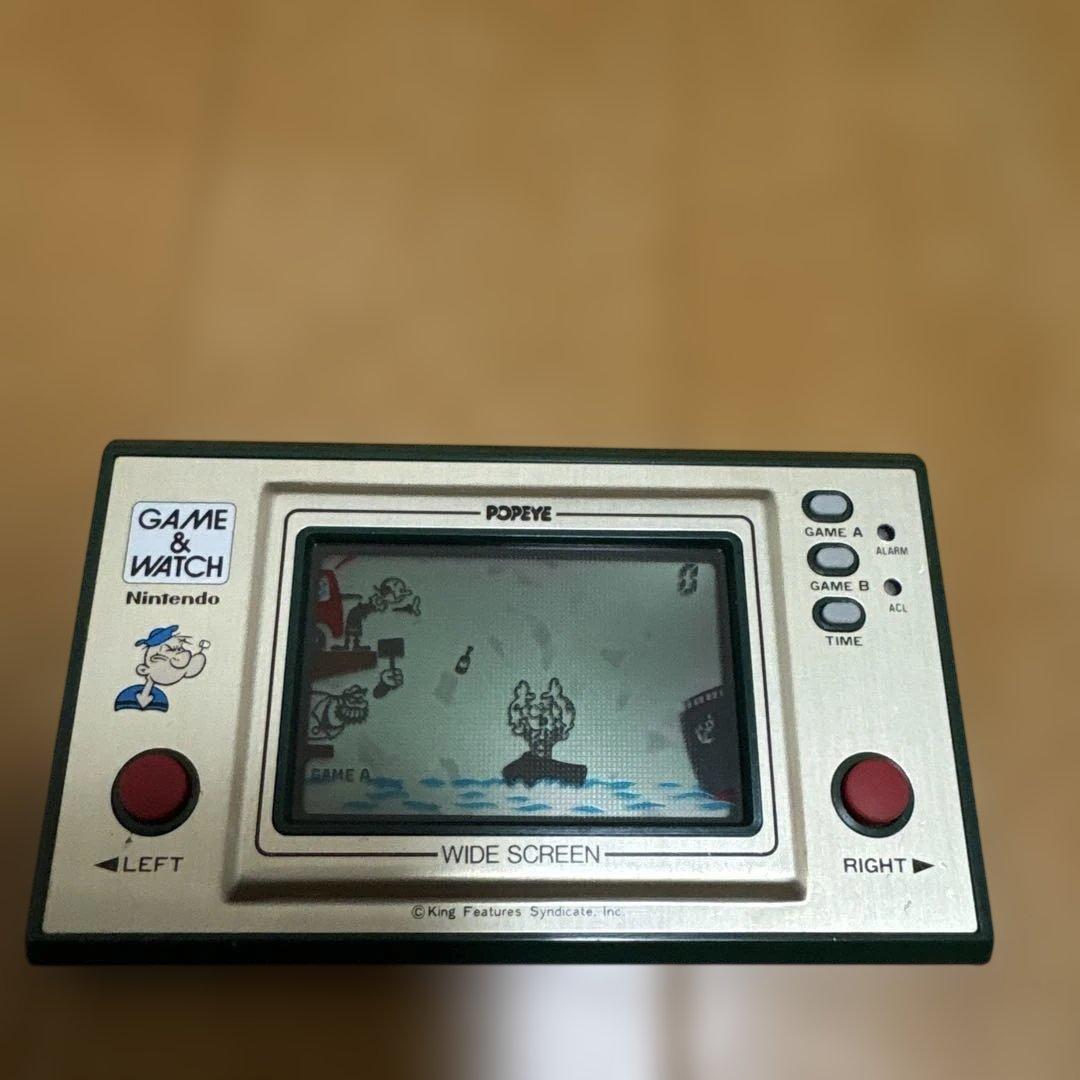 ポパイ ゲームウォッチ 新品同等 超希少 超激レア 焼け無し その日発送