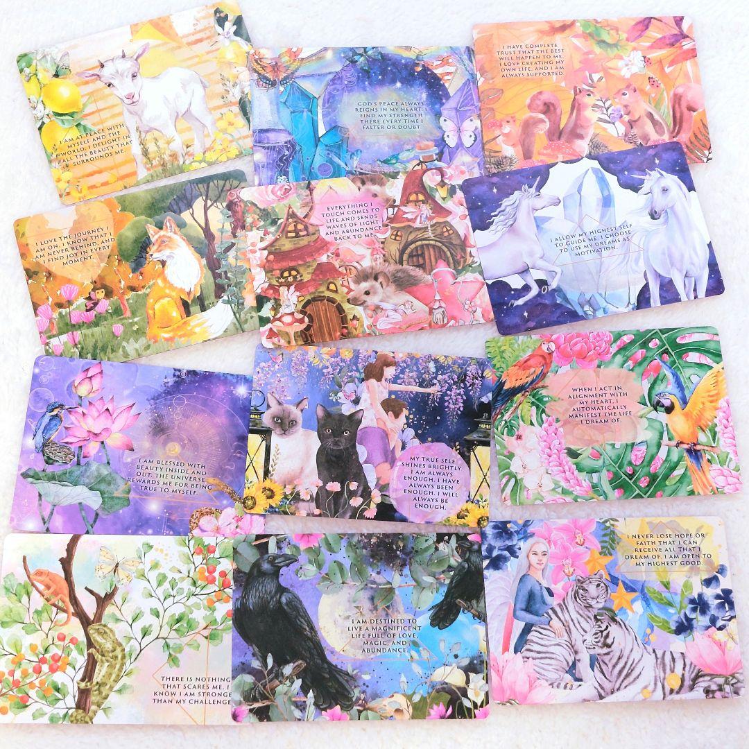 新品 ピンクエッジ♡アニマルオーラ錬金術 オラクルカード 全47枚