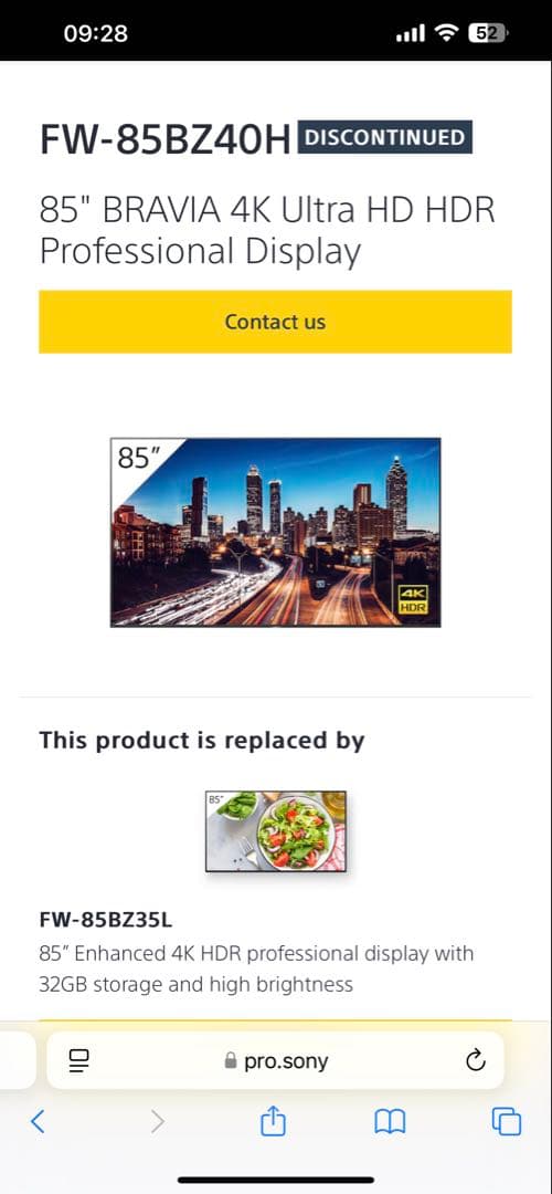 テレビ 85 4K ULTRA HD HDR Sony FW-85BZ40H/BZ BRAVIA FW-85BZ40H/BZ [85インチ]の製品画像 - 価格.com