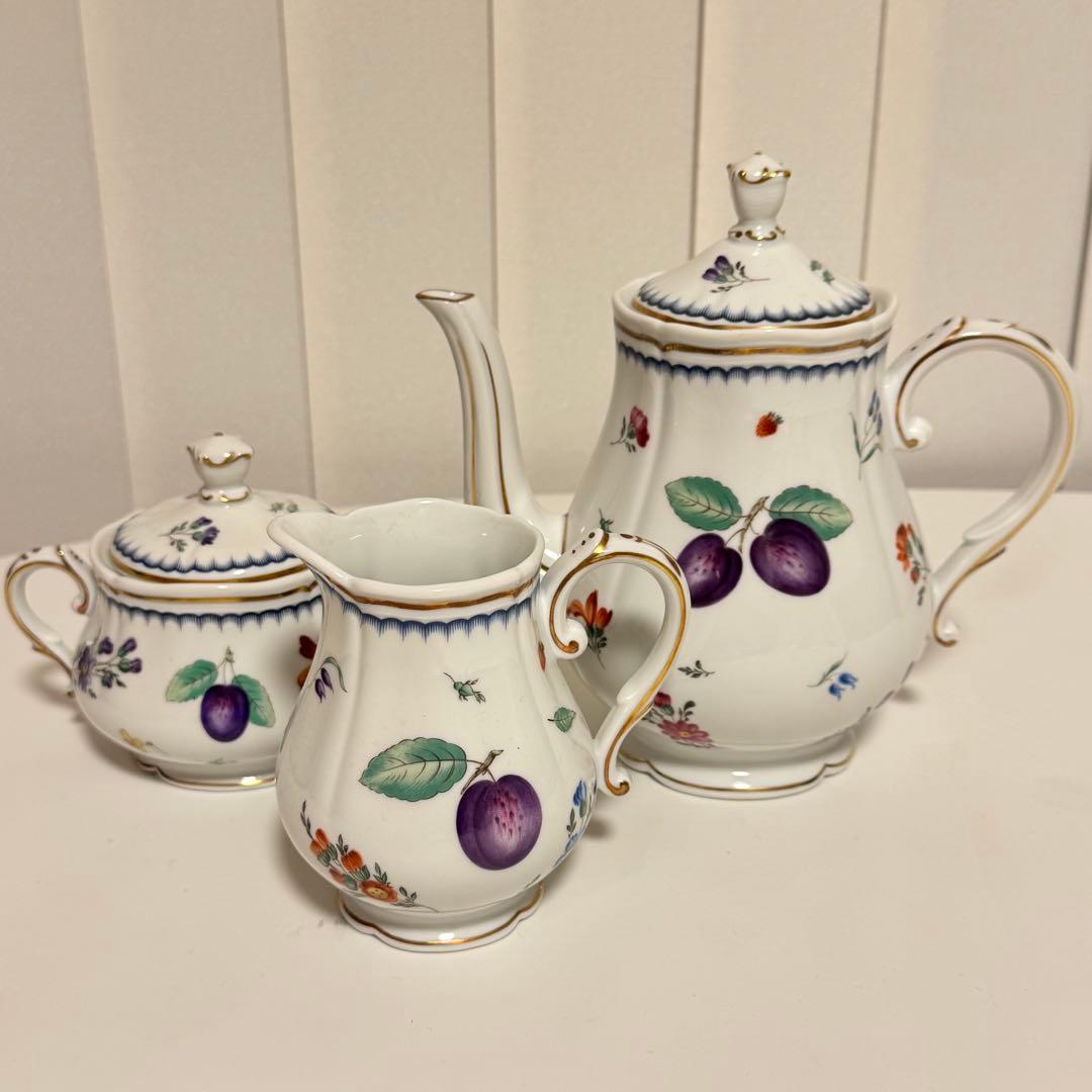 リチャードジノリティーポットセット フルーツモチーフ - メルカリ