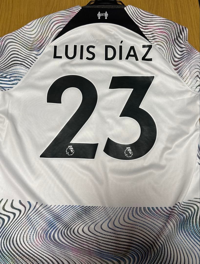 リヴァプール　ルイス・ディアス　22/23 AWAY ユニフォーム 即発送可 リバプール 22/23 公式ユニフォーム アウェイ 半袖