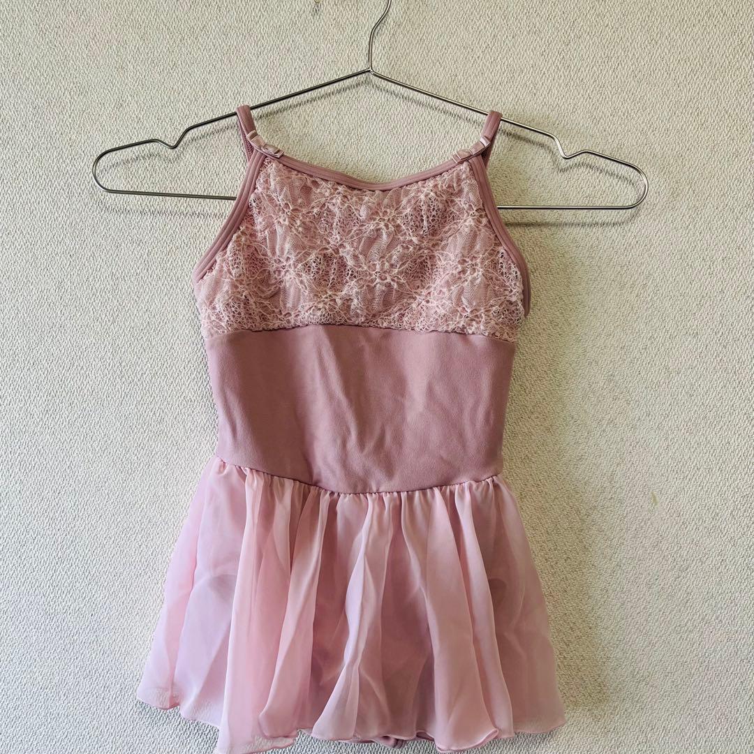 ♪チャコットピンクレース付きレオタード 130サイズ - メルカリ