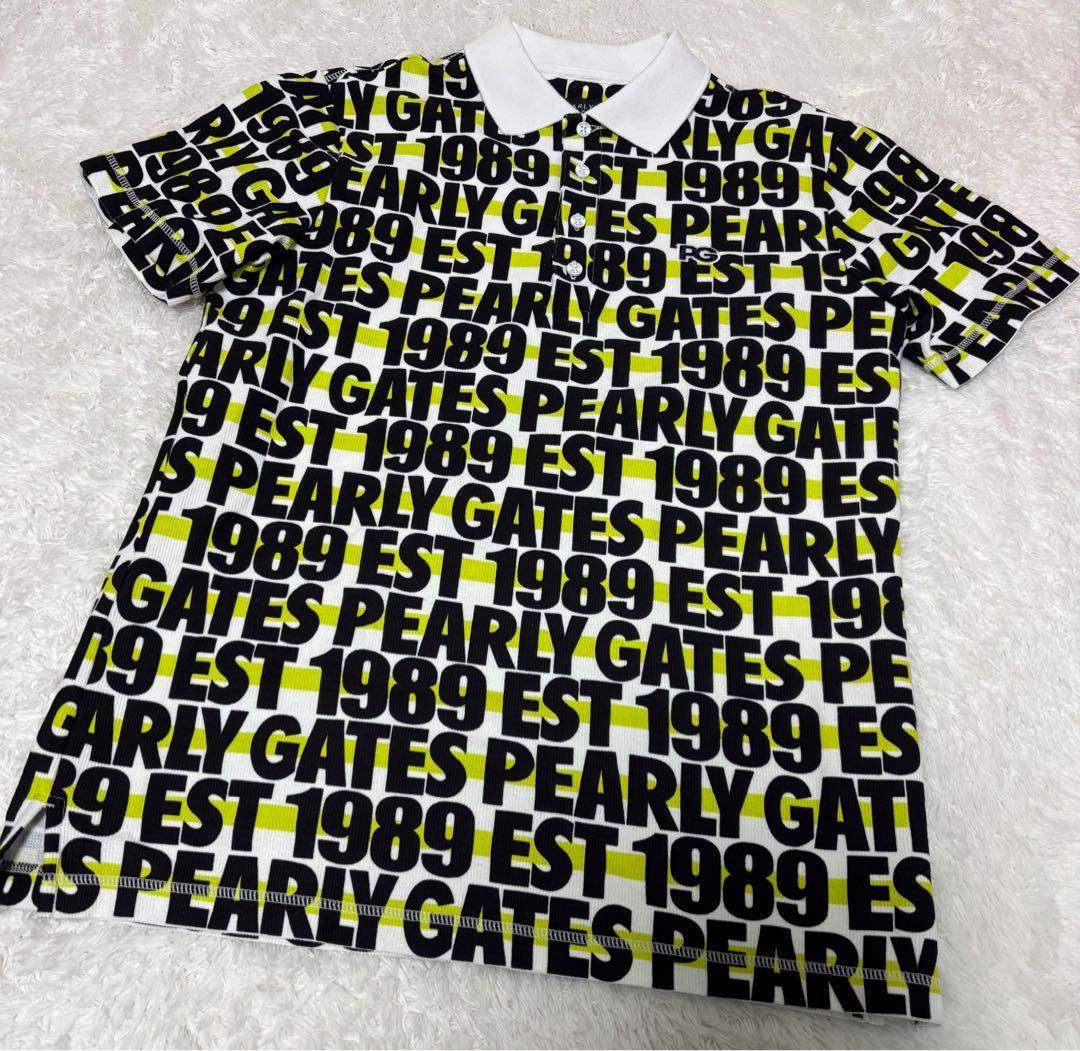 ✨美品✨PEARLY GATES 総柄 ポロシャツ - メルカリ