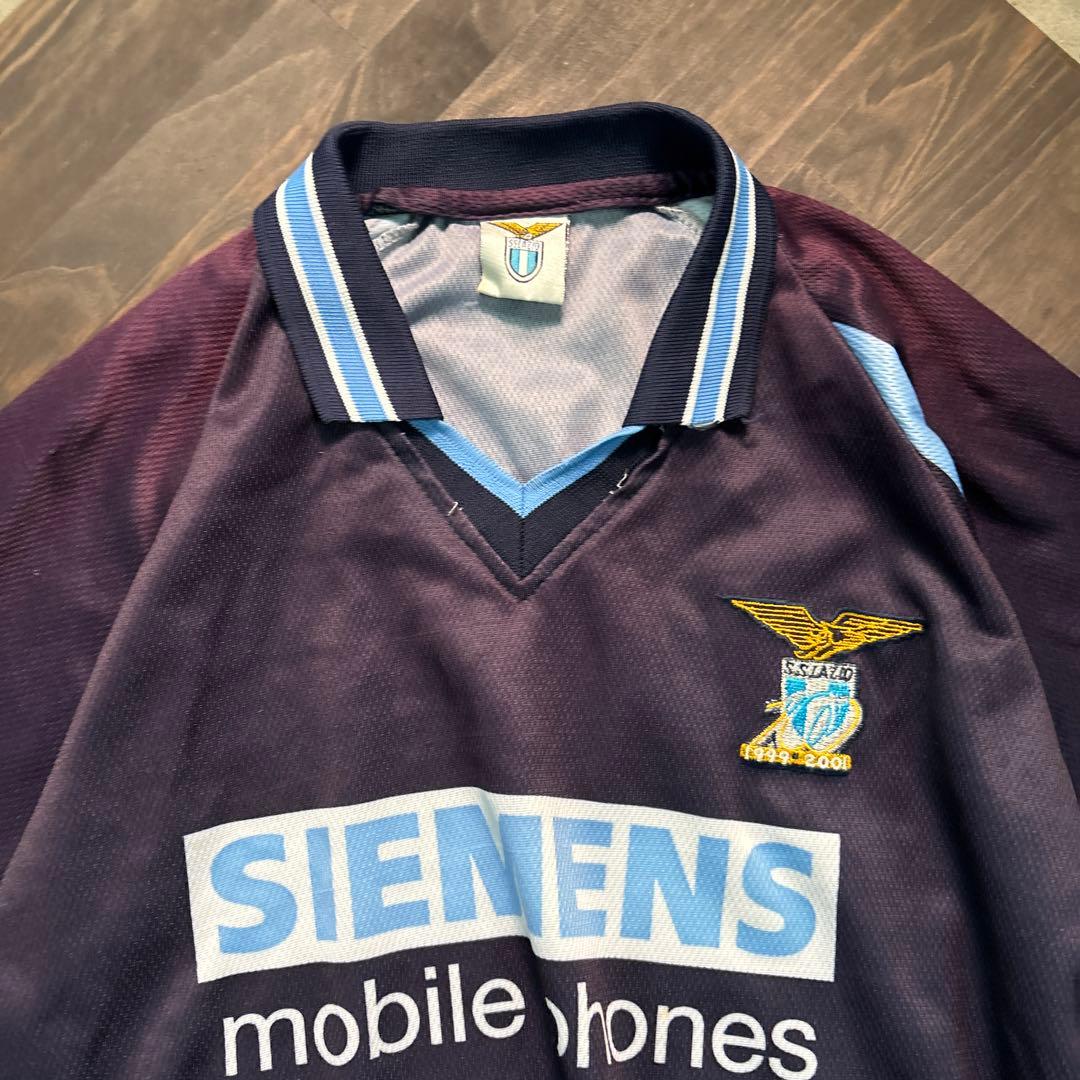 8SM1【S.S.LAZIO】サッカー　ユニフォーム　ゲームシャツ　古着used