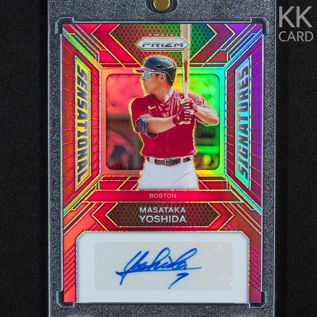 99枚限定 2024 PANINI PRIZM 吉田正尚 直筆サインカードRed - メルカリ